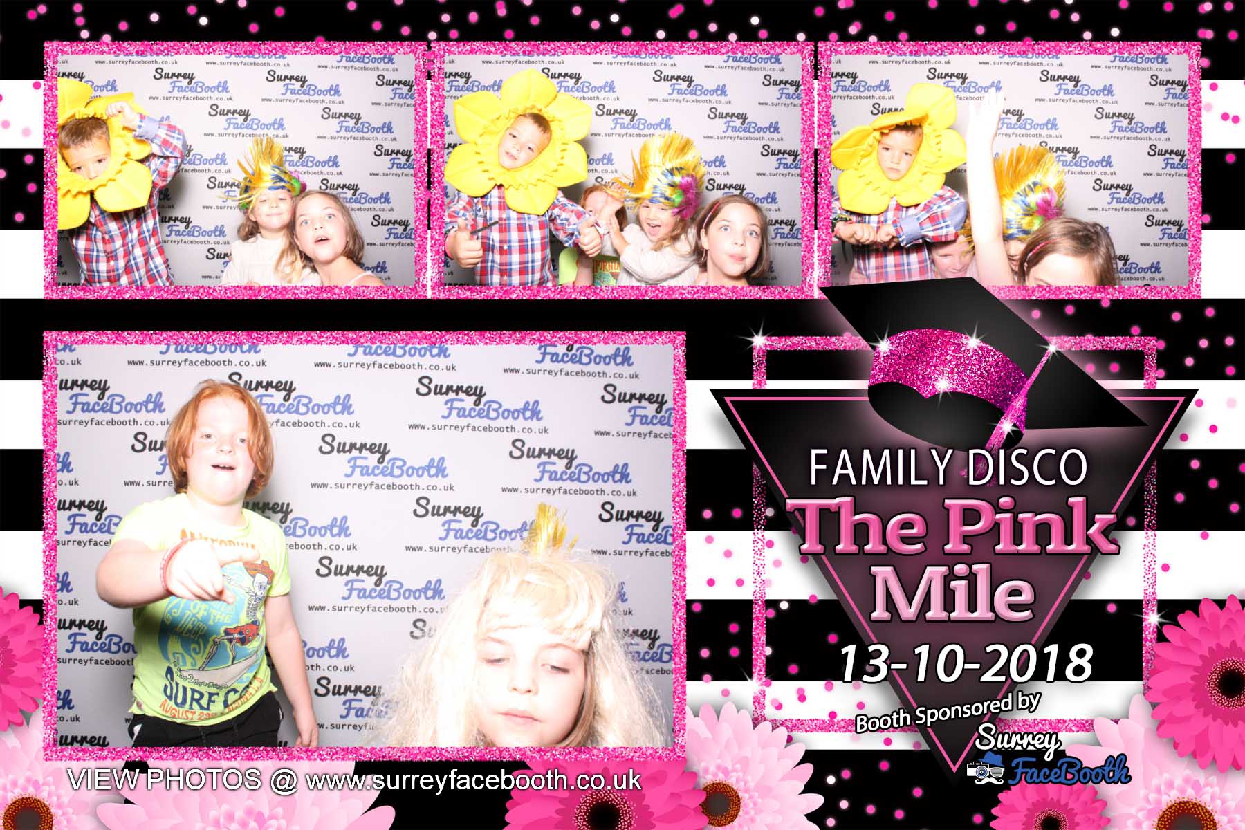 The Pink Mile Family Disco | View more photos from the event at galleries.surreyfacebooth.co.uk/u/Surrey-FaceBooth/The-Pink-Mile-Family-Disco